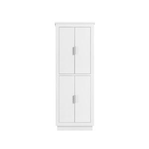 Avanity 24-in  Allie/Austen Linen Tower - White / Brushed Silver