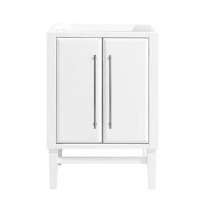 Avanity Mason 24-in White Bathroom Vanity Cabinet with Nickel Hardware