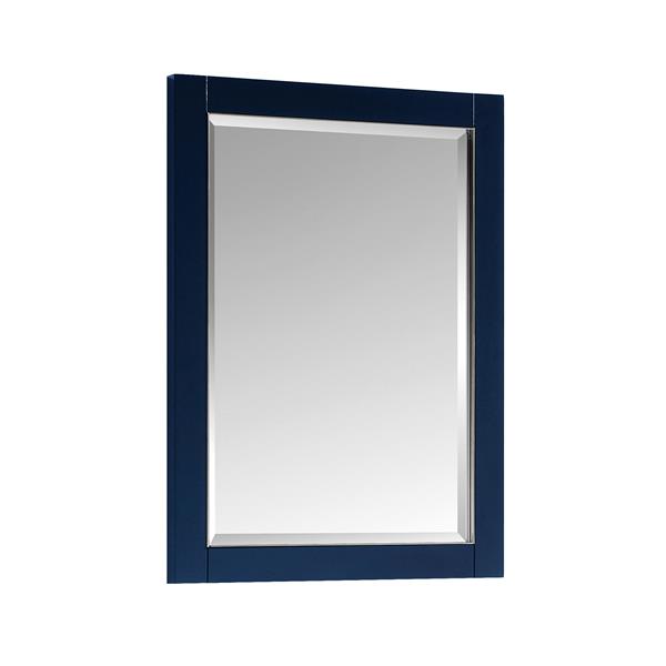 Avanity Mason 24-in Mirror - Navy Blue/Brushed Silver