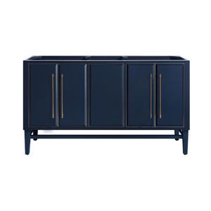 Avanity Mason 60-in Navy Blue Bathroom Vanity Cabinet with Gold Hardware