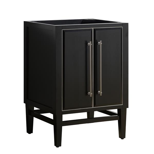 Avanity Mason 24-in Black Bathroom Vanity Cabinet with Nickel Hardware