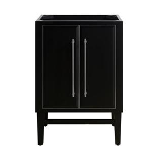 Avanity Mason 24-in Black Bathroom Vanity Cabinet with Nickel Hardware