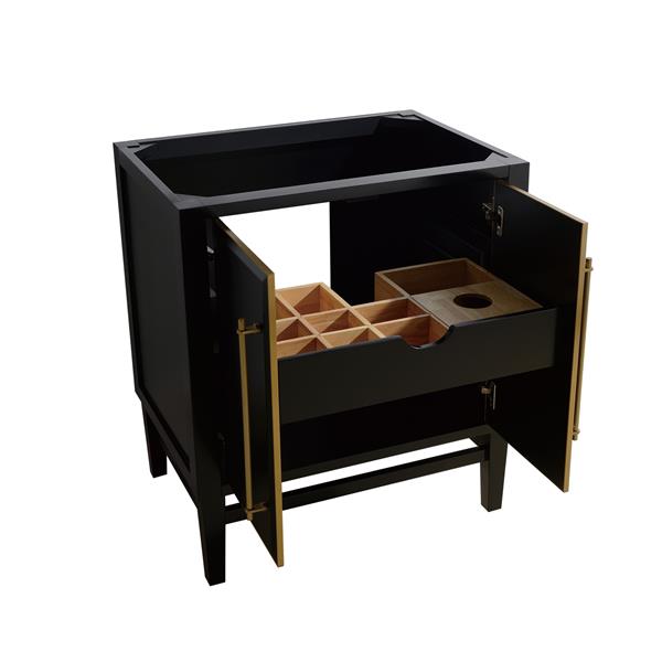 Avanity Mason 30-in Black Bathroom Vanity Cabinet
