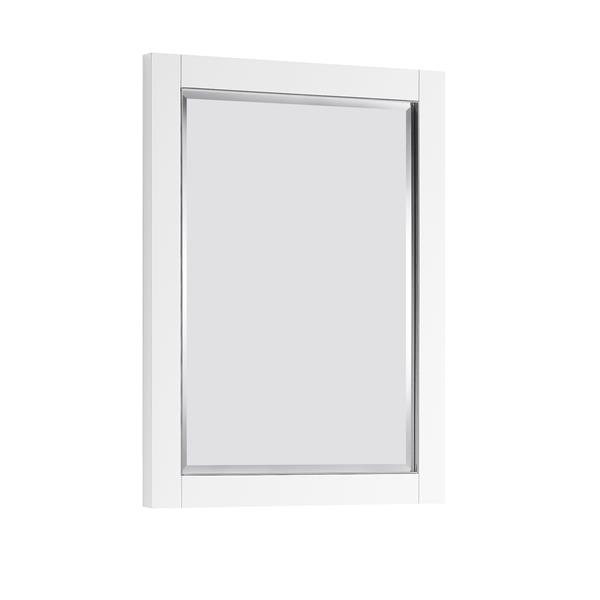 Avanity Mason 24-in Mirror - White/Brushed Silver