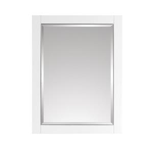 Avanity Mason 24-in Mirror - White/Brushed Silver