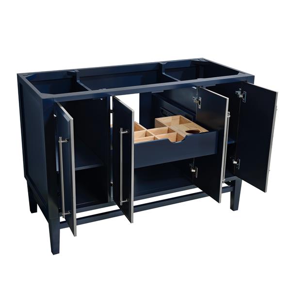 Avanity Mason 48-in Navy Blue Bathroom Vanity Cabinet