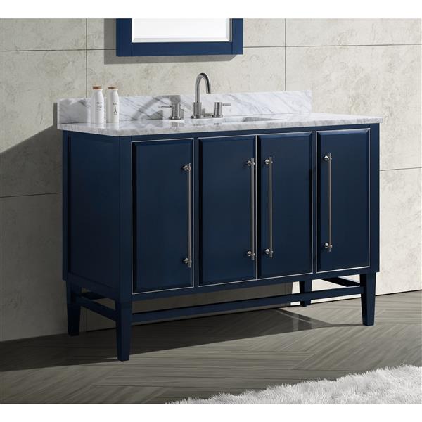 Avanity Mason 48-in Navy Blue Bathroom Vanity Cabinet