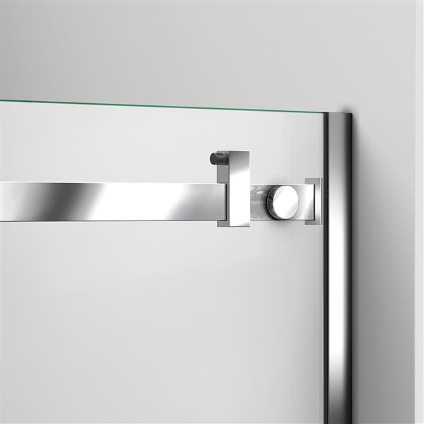 DreamLine Enigma Air Shower Enclosure - 44.38-48.38-in x 76-in - Polished Stainless Steel