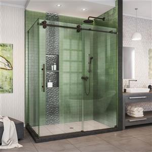 DreamLine Enigma-XO Shower Enclosure - Barn Door Sliding - 50-54-in x 76-in - Oil Rubbed Bronze