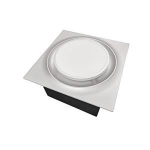 Ventillateur de salle bains L6 Series de Aero Pure, 110 PCM, 0,9 Sones, nickel satiné
