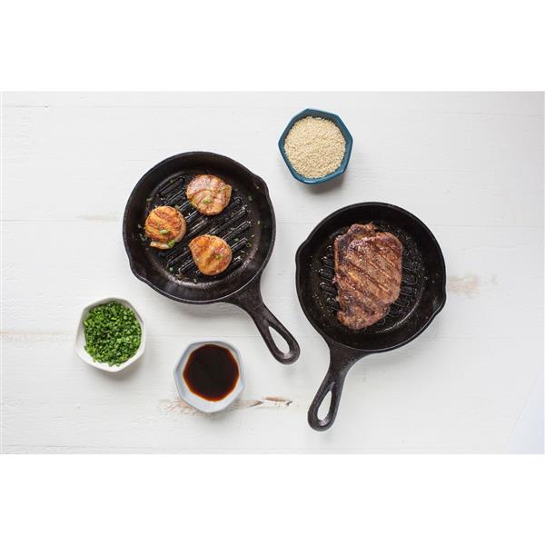 Lodge Cast Iron Grill Pan - 6.5-in