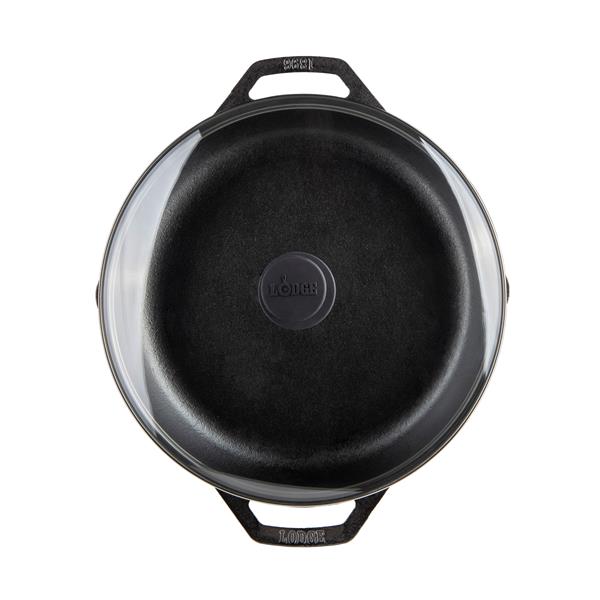 Lodge Chef's Collection Everyday Cast Iron Pan with Lid - 12-in.