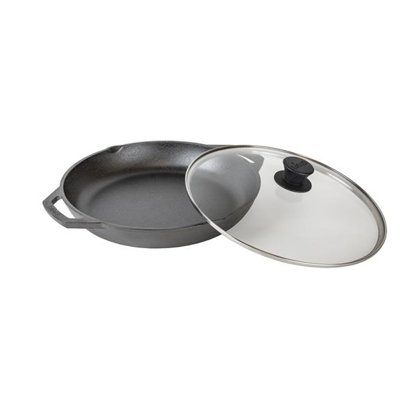 Lodge Chef's Collection Everyday Cast Iron Pan with Lid - 12-in.