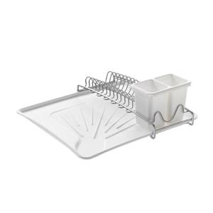 Égouttoir à vaisselle Spacetex de Metaltex, métal et plastique, blanc