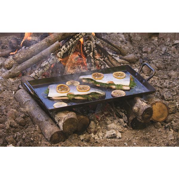 Seasoned Steel Griddle, 18 x 10-in.