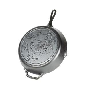 Lodge Wildlife Cast Iron Bear Skillet - 12-in.