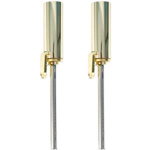 Ideal Security Hinge Pin Door Closer - Polished Brass - 2/Pack