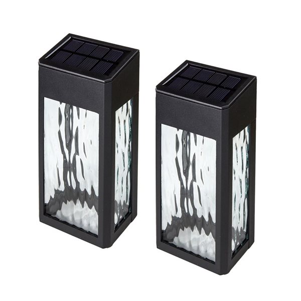 Classy Caps Lancaster Deck & Wall Light - Aluminium - Black -  2/Pack