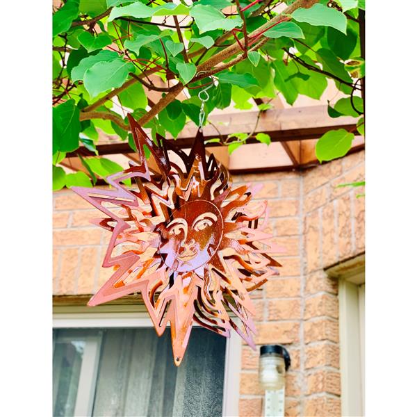 Dundee Deco Falkirk Wind Spinner - Sun - Copper