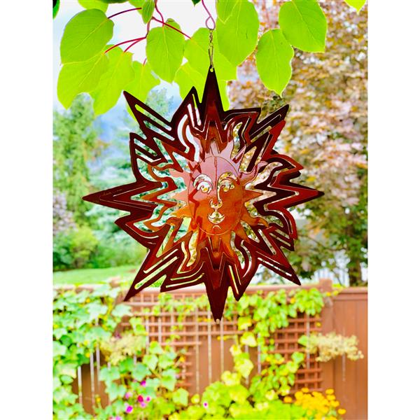 Dundee Deco Falkirk Wind Spinner - Sun - Copper