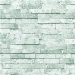 Dundee Deco Falkirk Ophia Wallpaper Roll - Retro Slate - White