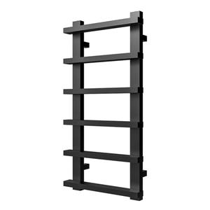 Chauffe-serviette/radiateur électrique Saber Vert d'American Towel Rack, noir mat, 70,86 po x 22,44 po