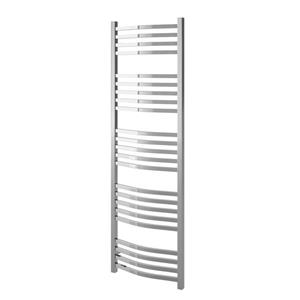 Chauffe-serviette électrique Quebic Curved d'American Towel Rack, chrome poli, 43,3 po x 23,62 po