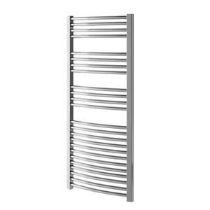 Chauffe-serviette électrique Premier Curved d'American Towel Rack, blanc brillant, 31,5 po x 19,68 po