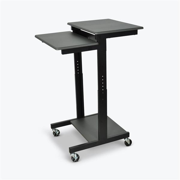 Luxor Adjustable-Height Presentation Workstation - Black