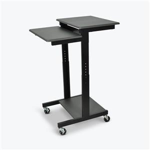 Luxor Adjustable-Height Presentation Workstation - Black