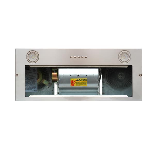 Turin Elite 70 Built-in Undercabinet Range Hood - Baffle Filters - 28-in