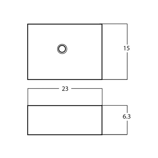 American Imaginations Vessel Sink - 23-in - White