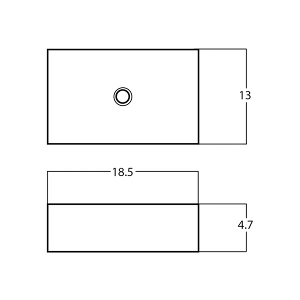 American Imaginations Vessel Sink - 18.5-in - White