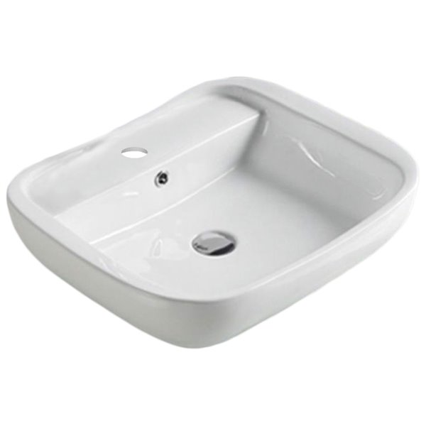 American Imaginations Vessel Sink - 23-in - White