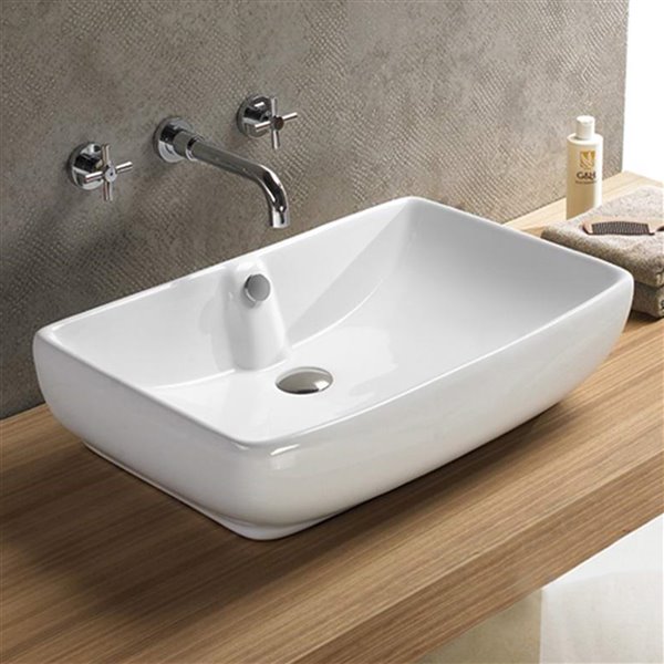 American Imaginations Vessel Sink - 23.6-in - White