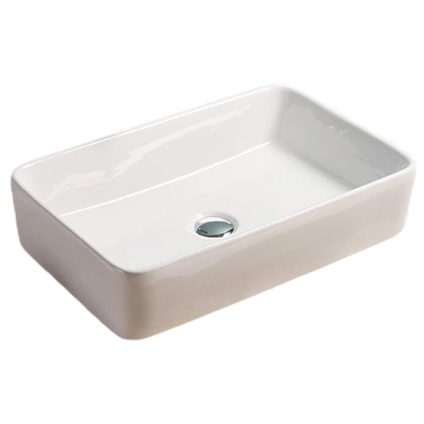American Imaginations Vessel Sink - 23-in - White