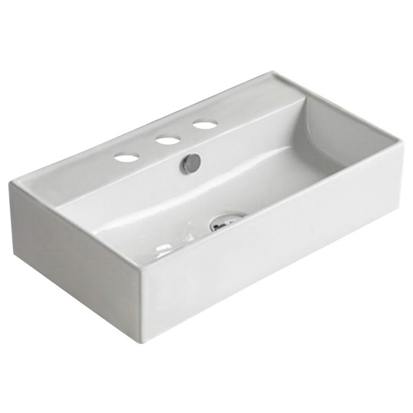 American Imaginations Vessal Bathroom Sink - 21.7-in - White