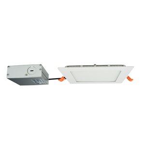 Luminaire encastré rond de American Imaginations, 6 po, blanc