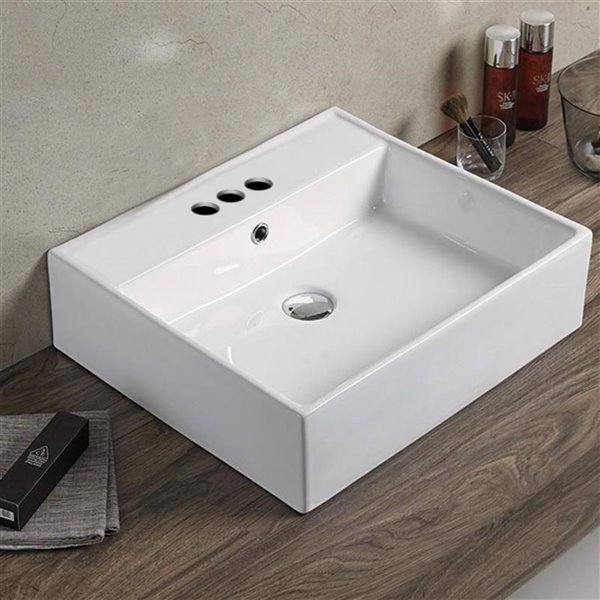 American Imaginations Vessel Sink - 20.7-in - White