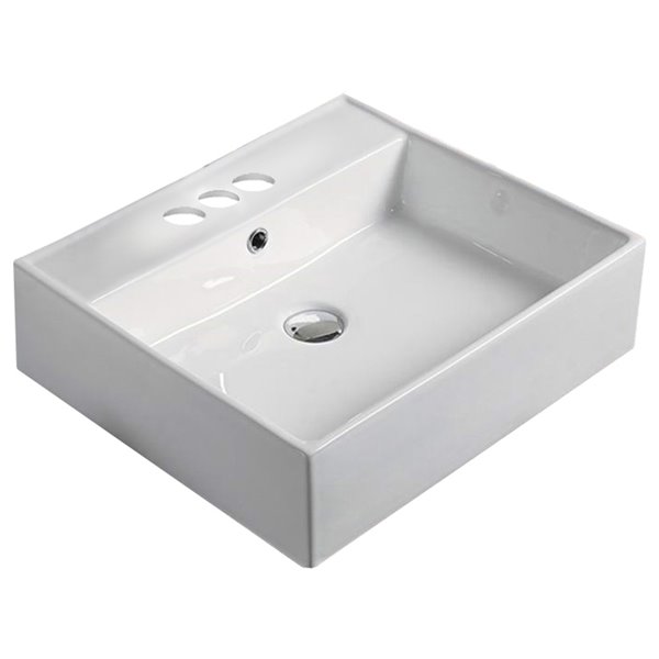 American Imaginations Vessel Sink - 20.7-in - White