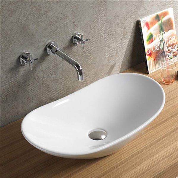 American Imaginations Vessel Sink - 28.5-in - White
