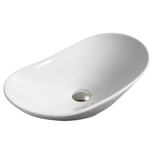 American Imaginations Vessel Sink - 28.5-in - White