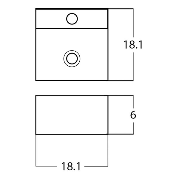American Imaginations Vessel Sink - 18.1-in - White