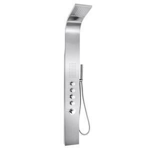 Panneau de douche à commande thermostatique d'AKDY, acier inoxydable, 63 po
