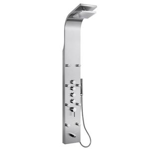 AKDY Simultaneously Operated Shower Panel System - Stainless Steel - 65-in