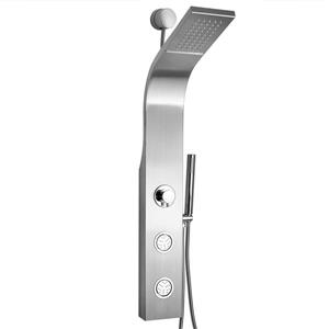 Panneau de douche Easy Connect d'AKDY, acier inoxydable, argenté, 39 po