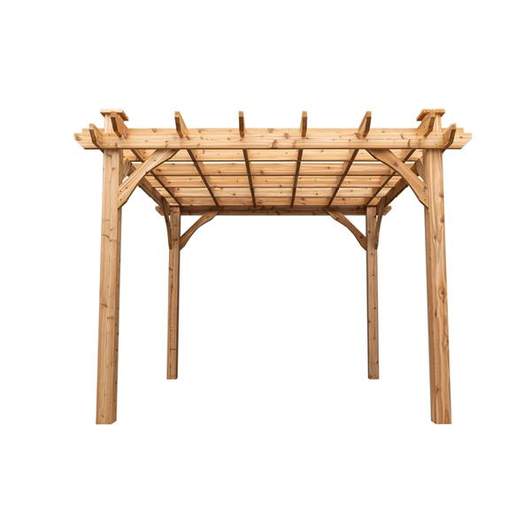 Pergola en cèdre de Cedarshed, 8 pi x 10 pi, brun PG1010 | RONA