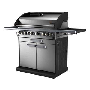 Barbecue au propane avec brûleur latéral Fervor, 6 brûleurs, 60,000 BTU, inox