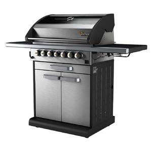 Barbecue au propane avec brûleur latéral Fervor, 4 brûleurs, 40,000 BTU, inox