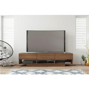 Nexera 105431 Rustik TV Stand -  72-inch -  3 Drawers -  Walnut